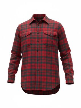 Vintage Pendleton buffalo Red vintage virgin wool Plaid Button-Down Shirt